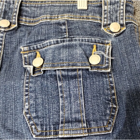 VTG Faded Glory Jeans High Rise 14 Wide Leg Stretch Flap Snap Pckts Gorp Y2k - Picture 10 of 15